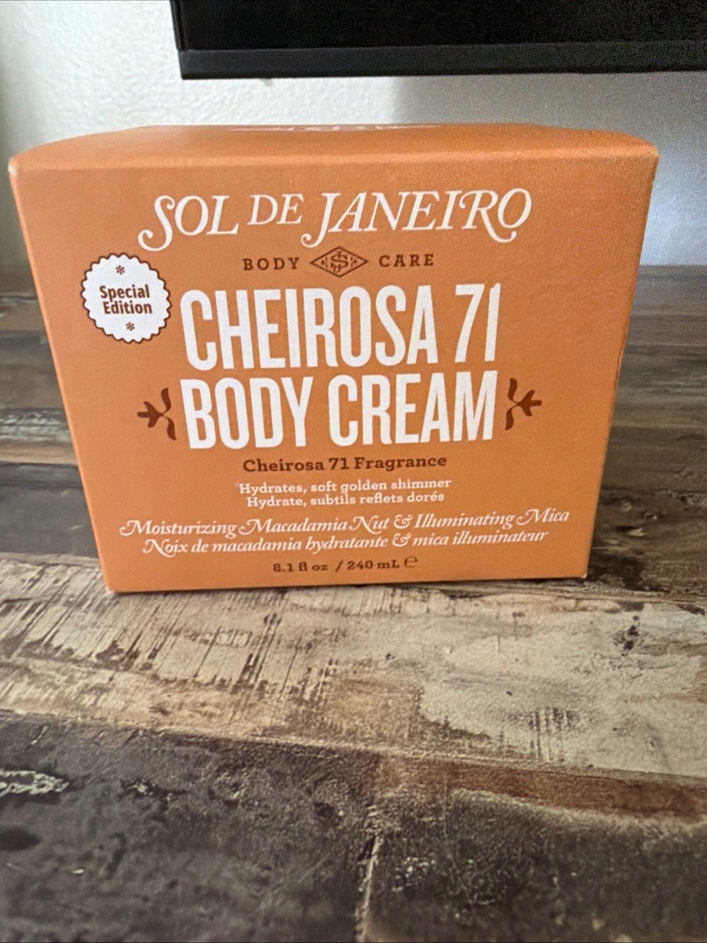 Sol de Janeiro Body Cream in Vibrant Orange Box